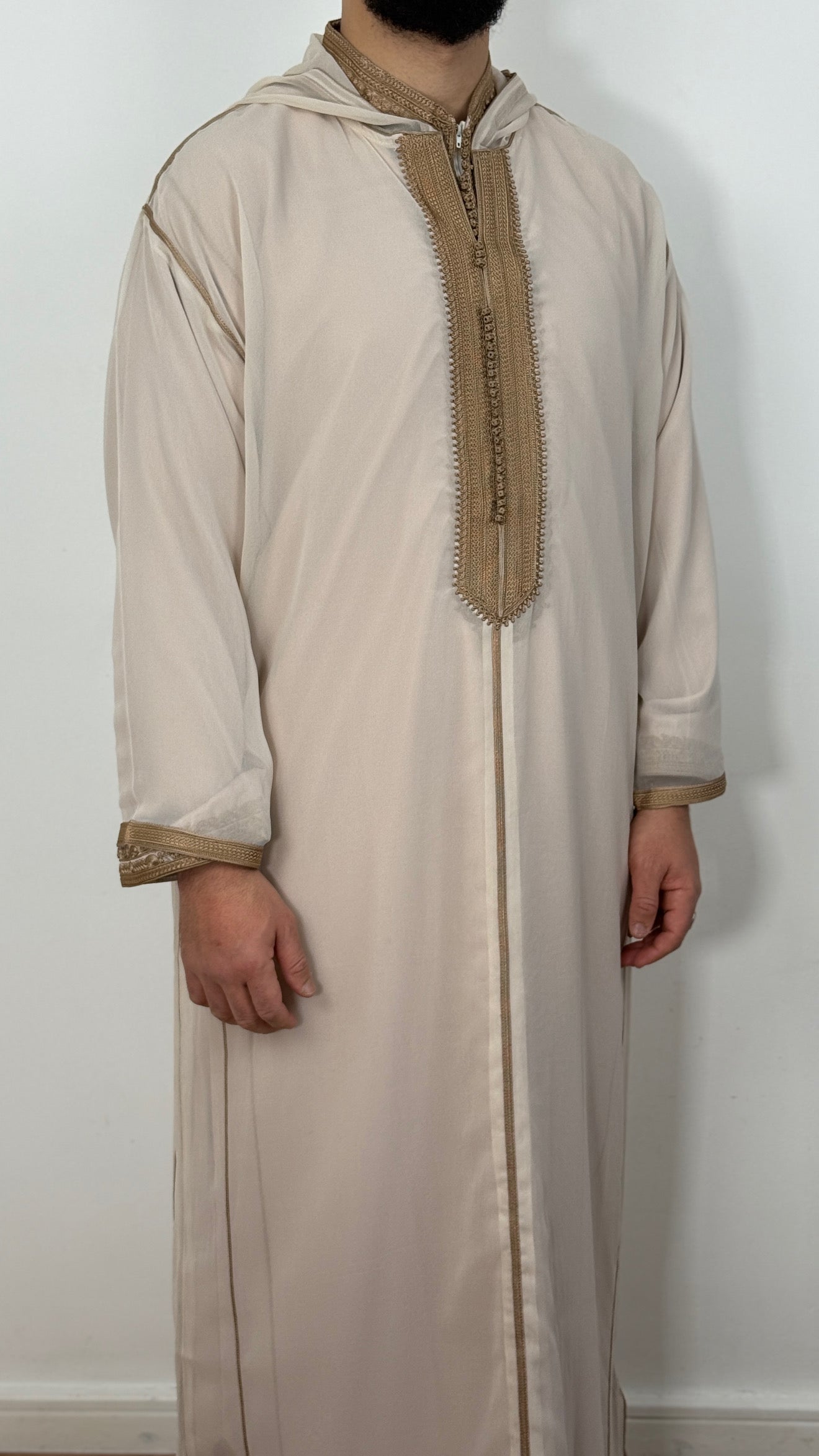 Hooded Premium Nikkah Djellaba see through