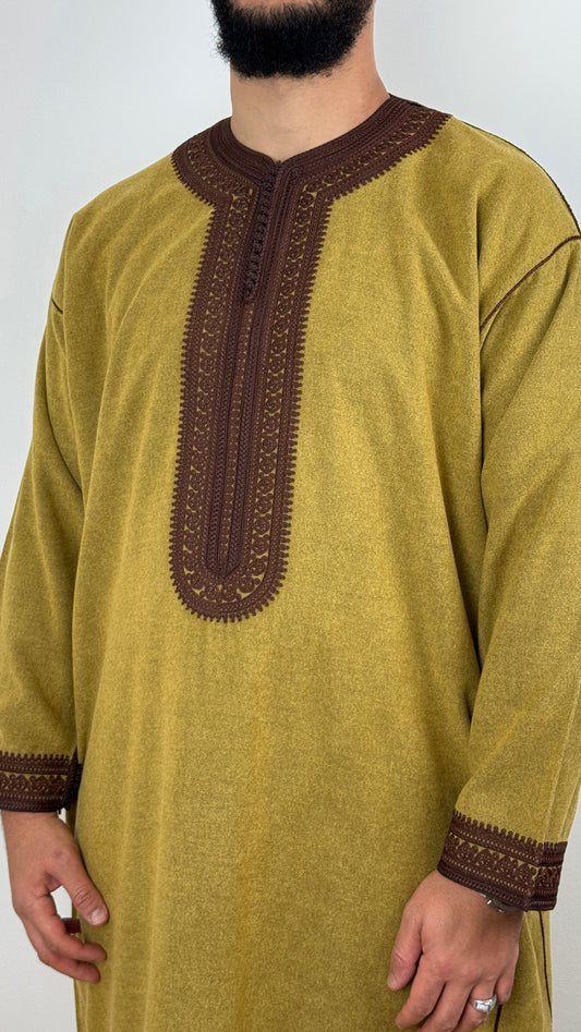 Long Sleeve Kaftan Winter Thobe