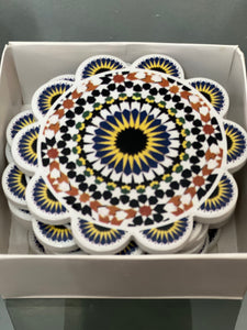 Mosaic cup coasters