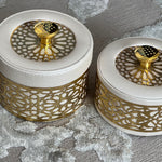 Moroccan decor boxes rounded