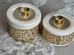 Moroccan decor boxes rounded