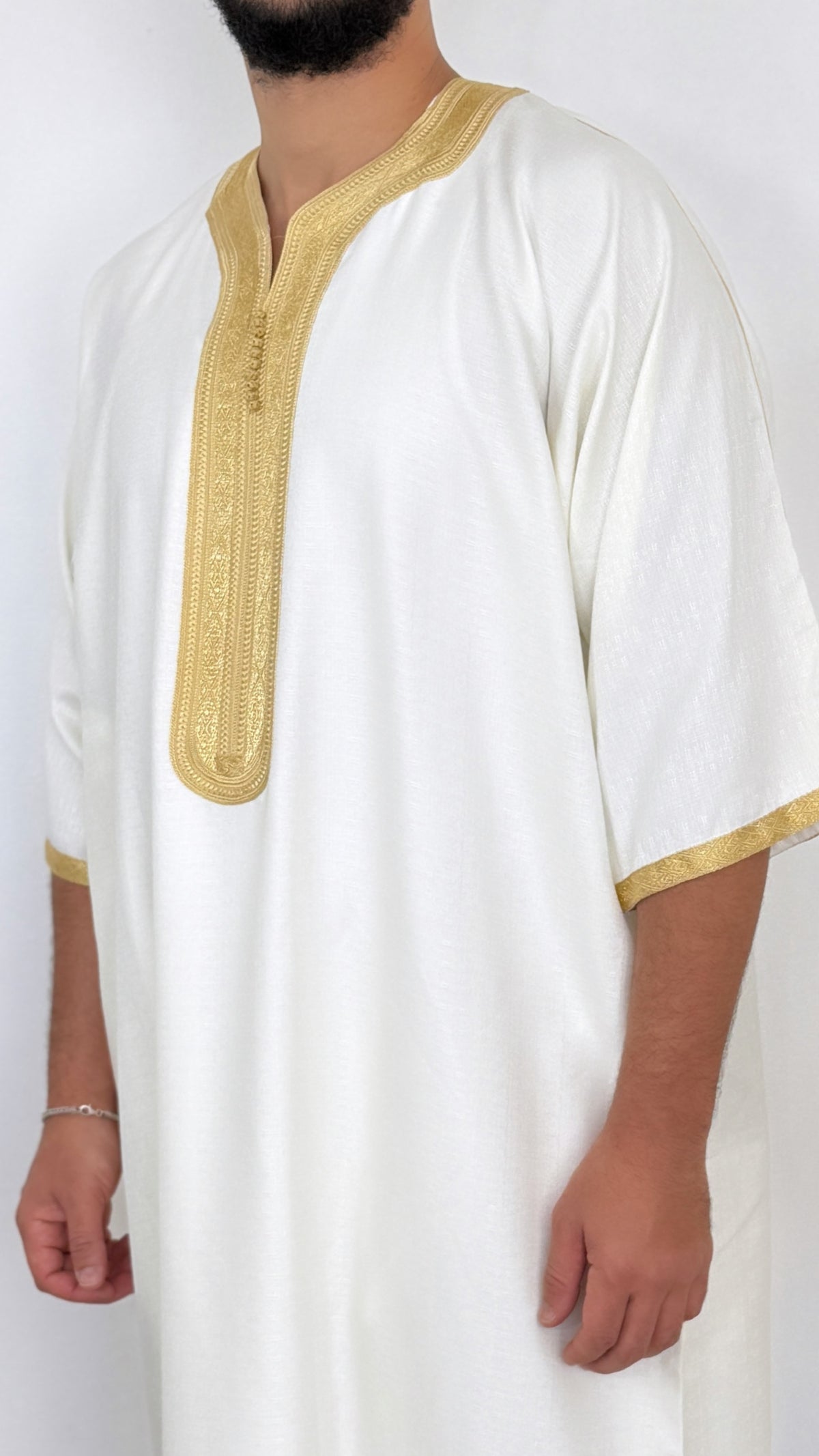Linen blend Thobe Moroccan