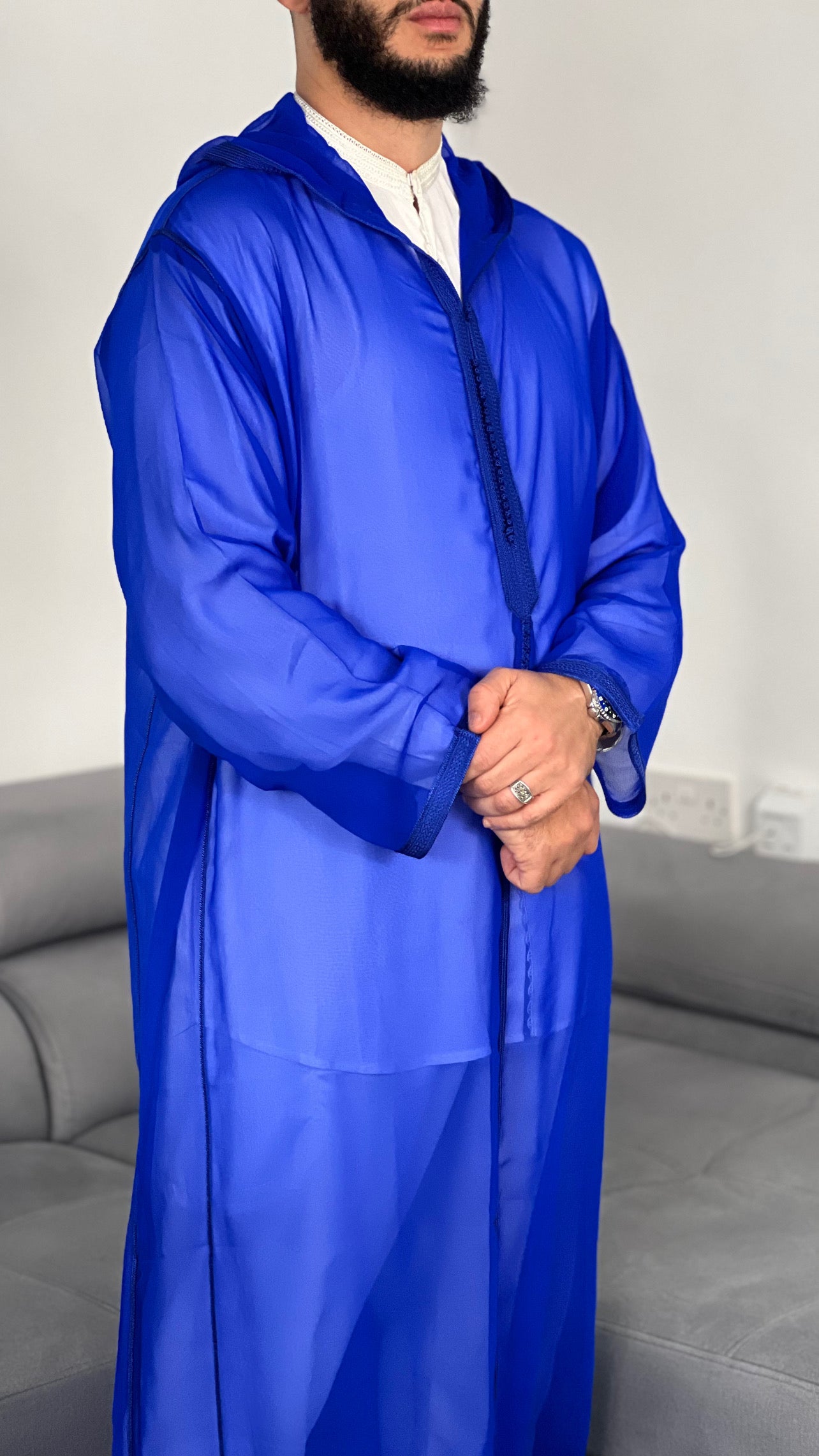 قسط Nikkah مقنع ثوب الجلابة انظر من خلال