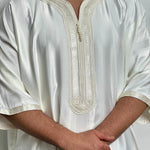 Jawehara Moroccan striped Islamic Thobe - djellaba, Jubbah, Thobe, kandora, Kaftan perfect for everyday