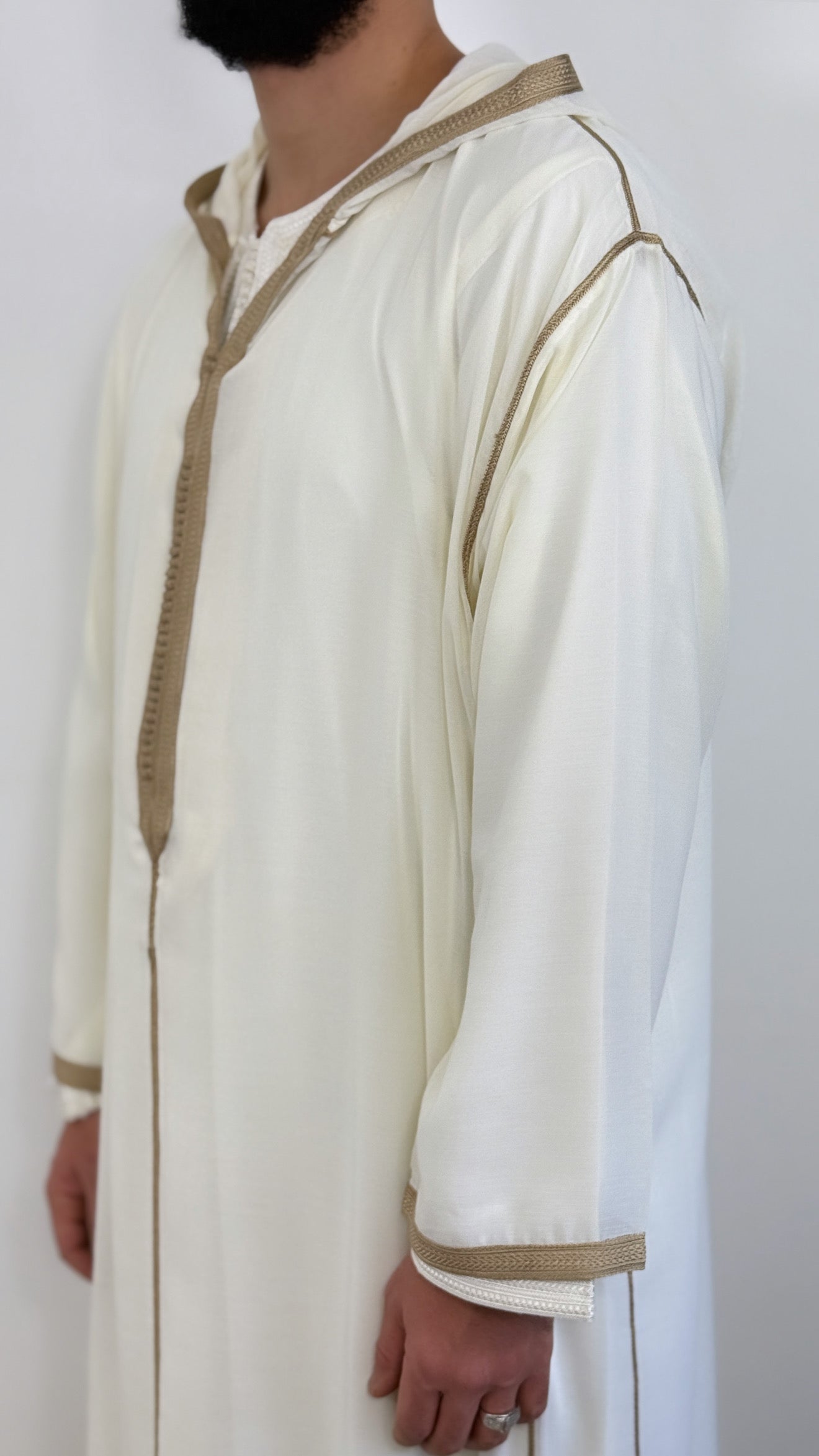 Hooded Premium Nikkah Djellaba see through