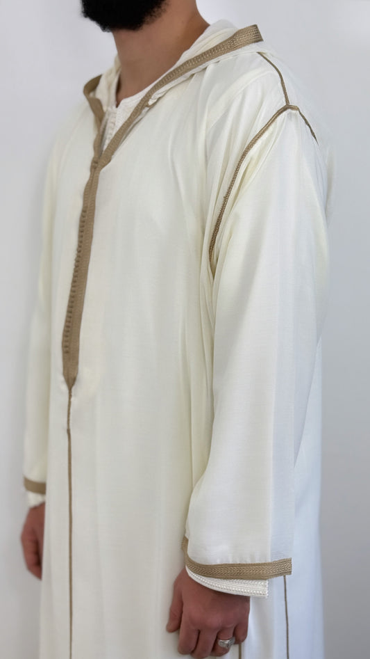 Hooded Premium Nikkah Djellaba see through