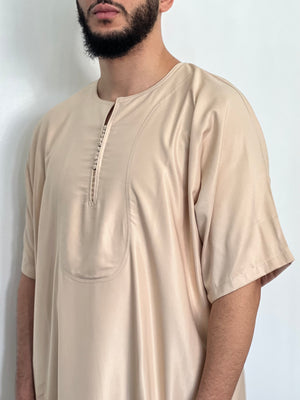 Thobe Shiny Everyday Simple- Men’s djellaba, Jubbah, Islamic Thobe, kandora, Kaftan