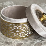 Moroccan decor boxes rounded