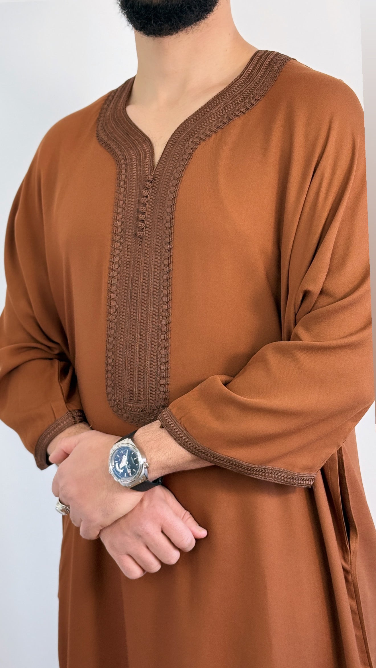 Moroccan Men’s Thobe Cotton blend Islamic kandora