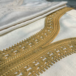 Moroccan Thobe  Linen blend !Thobe with coloured detail