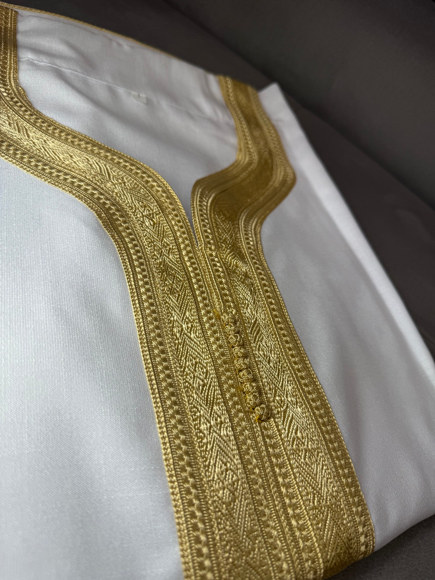 Mens Linen crep Moroccan thobe