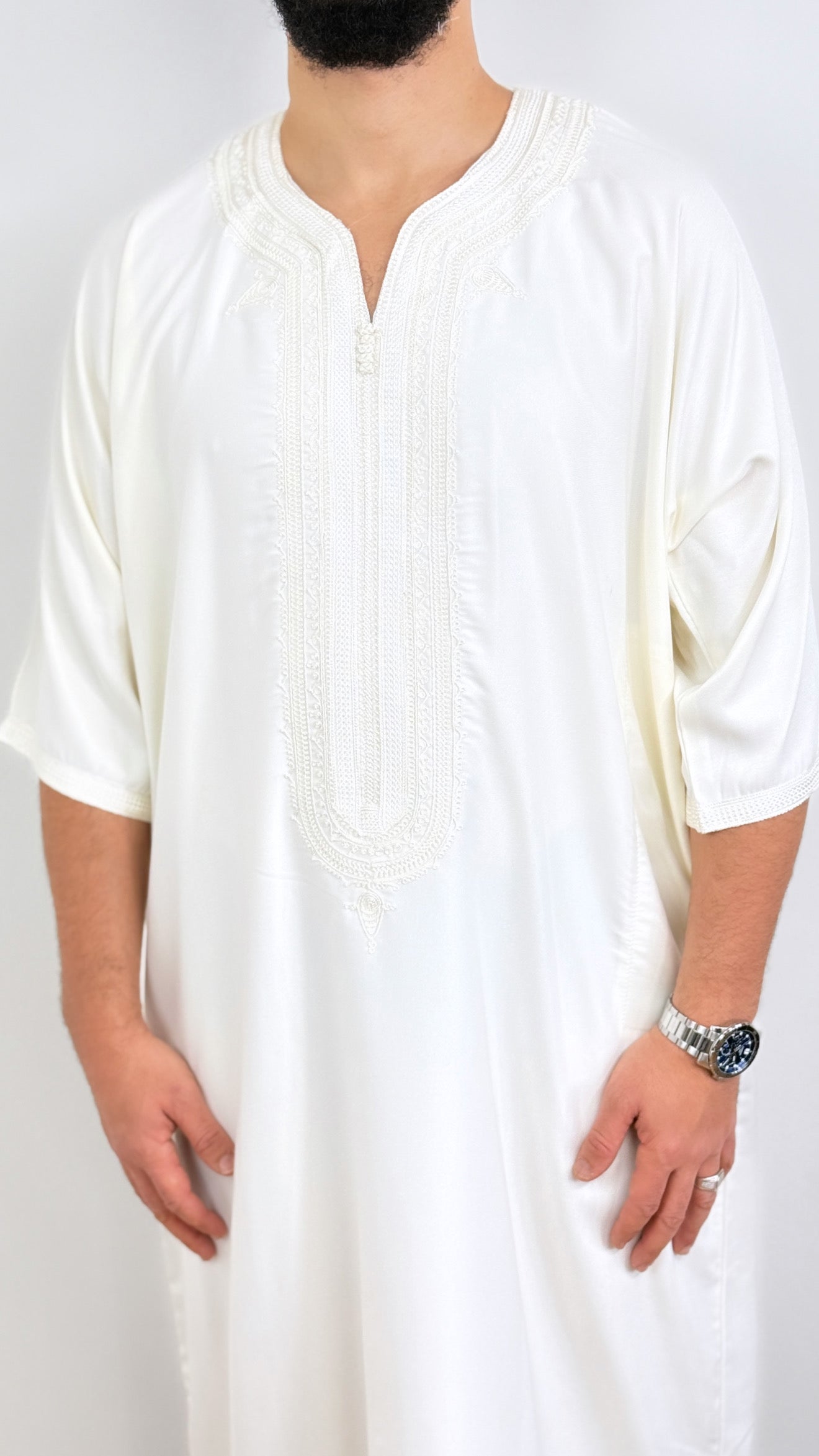 Thobe Gabardine Embroidery Jubbah Thobe kandora