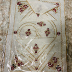 Embroidered cover for tray and tea pot including napkins