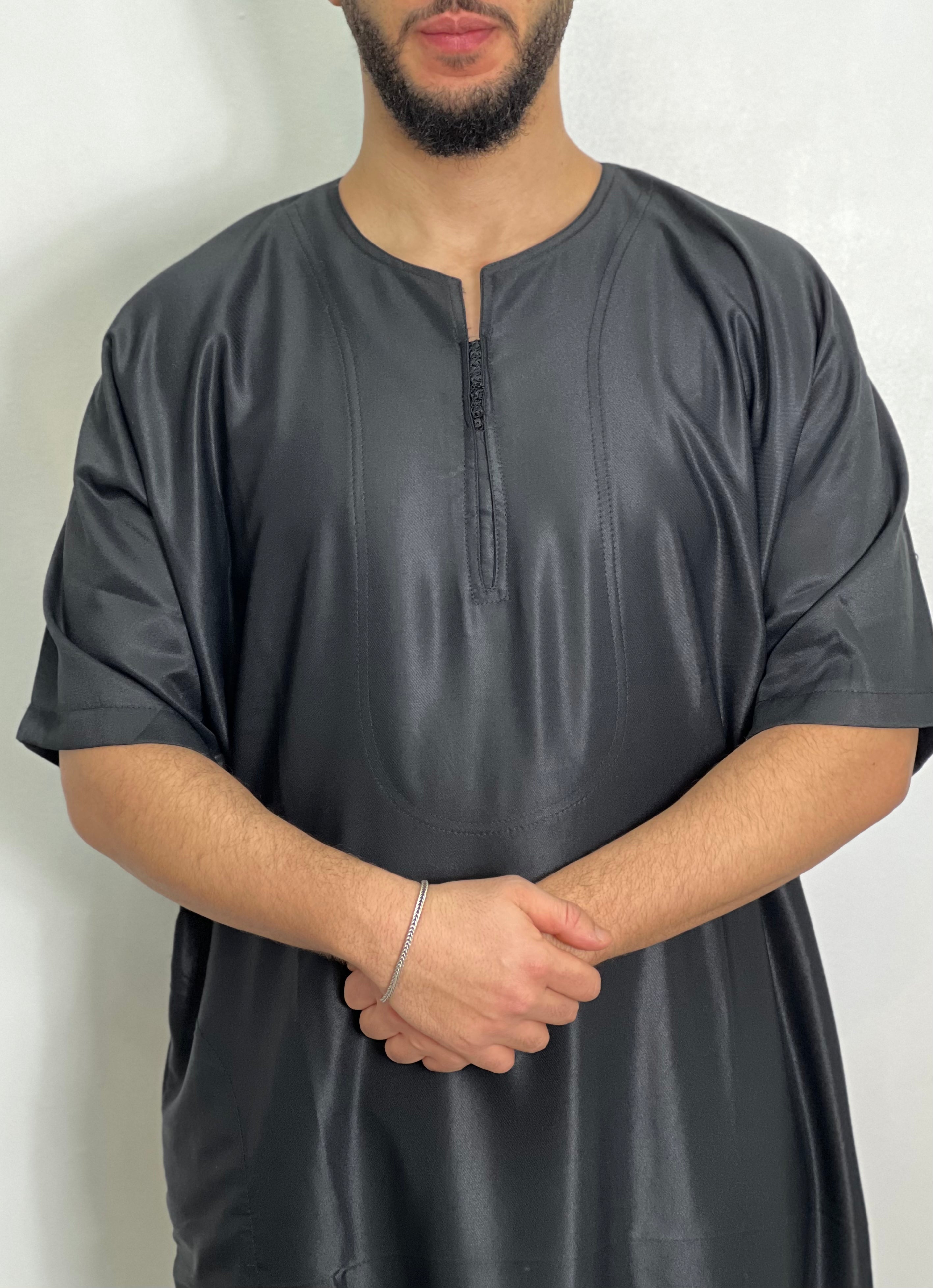 Thobe Shiny Everyday Simple- Men’s djellaba, Jubbah, Islamic Thobe, kandora, Kaftan