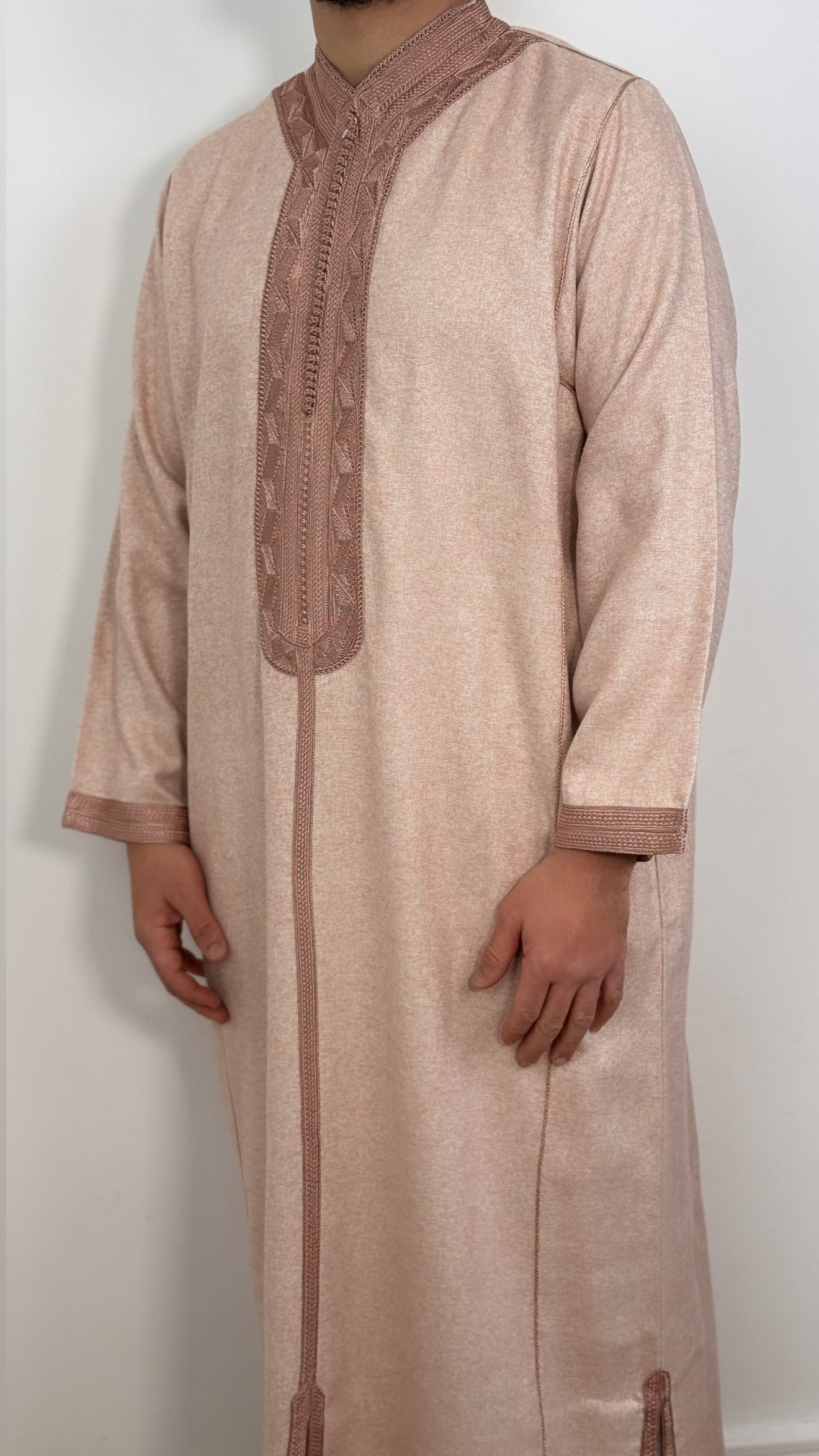 Kaftan Winter color Tweed Long Sleeve Thobe