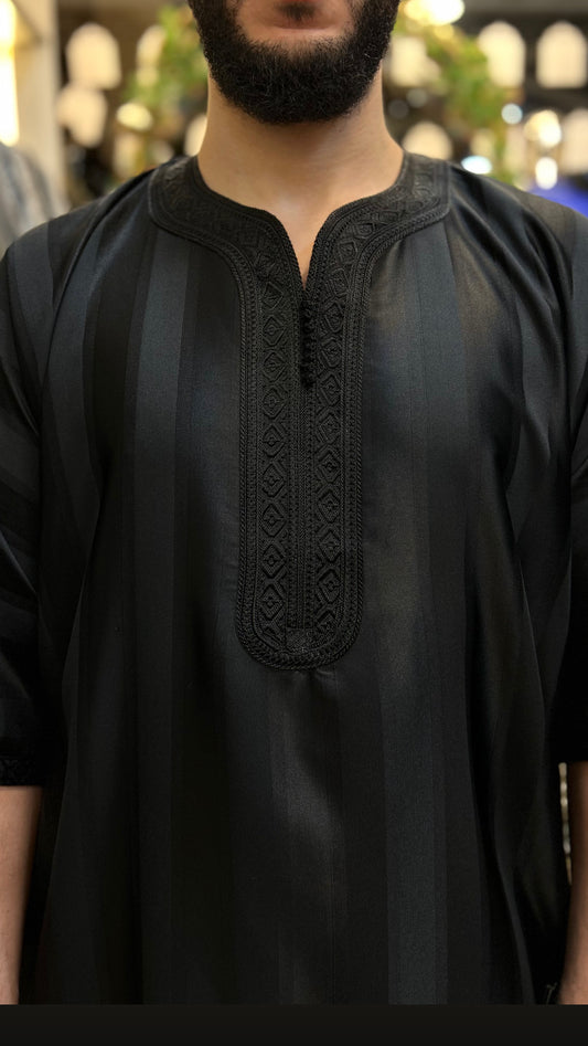 Moroccan Thobe Jawehara slim fit Jubbah kandora