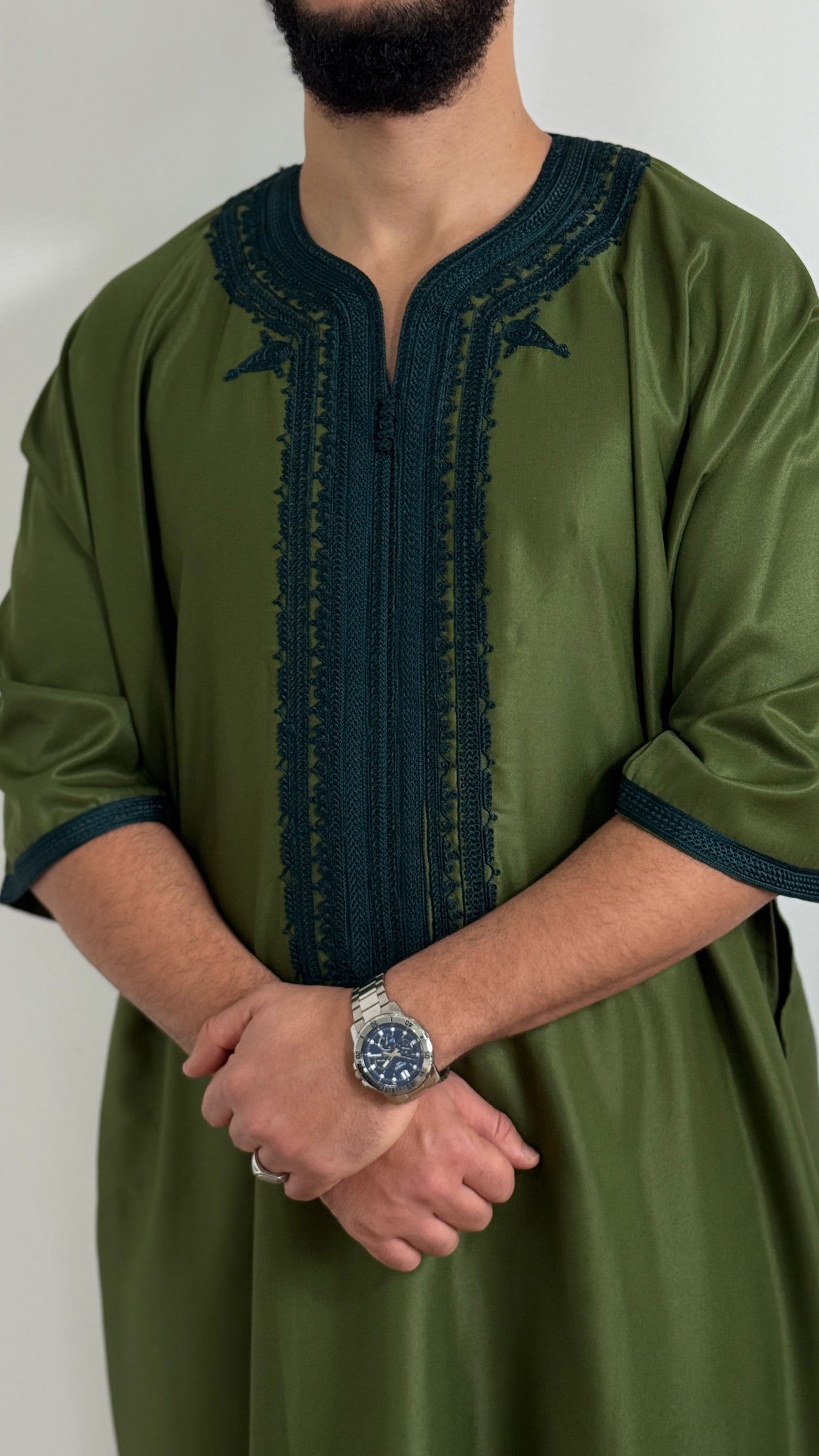 Thobe Gabardine Embroidery Jubbah Thobe kandora