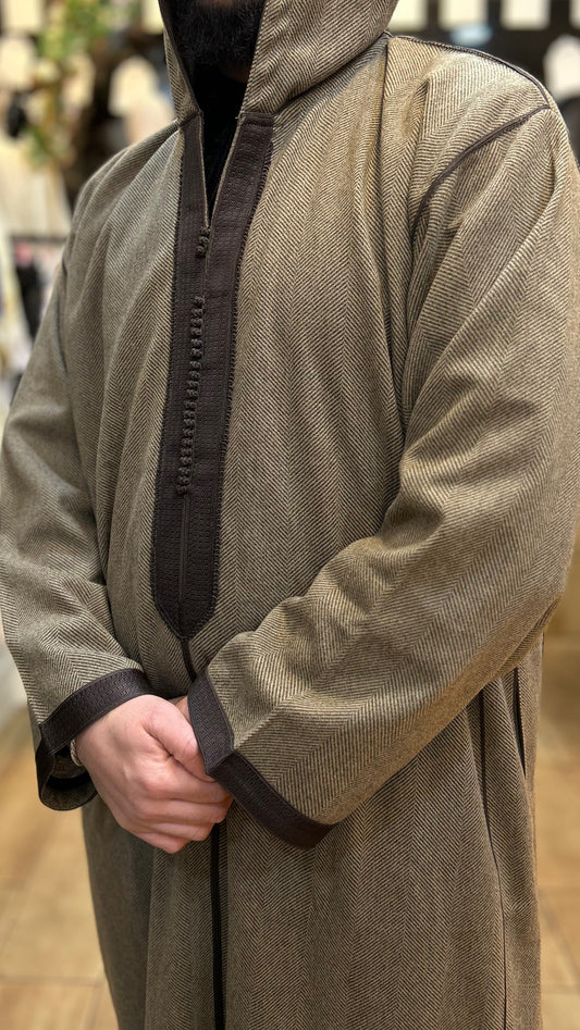Winter Djellaba top Hooded Moroccan