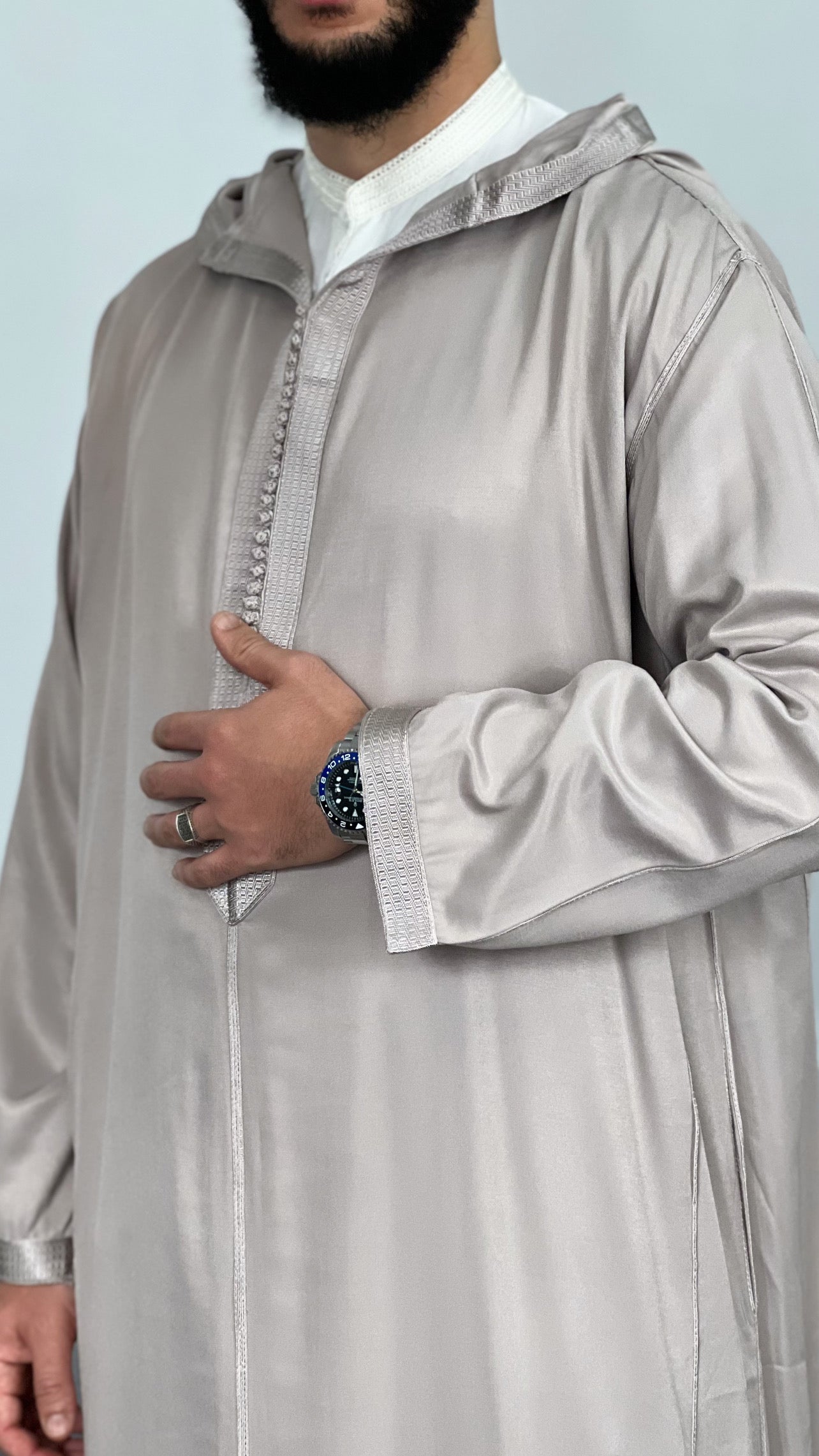 Hooded Gabardine  Moroccan thobe