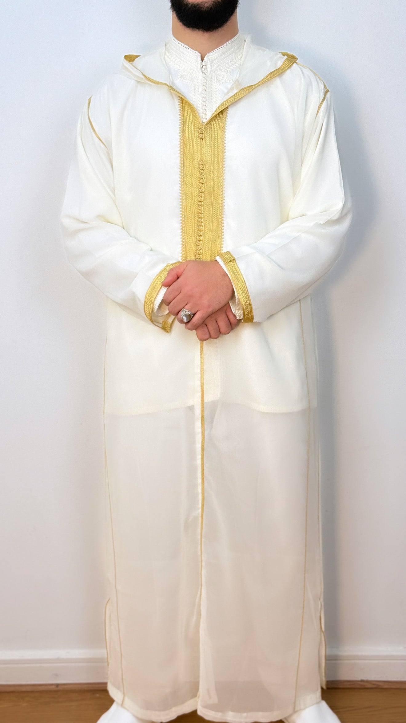 Hooded Premium Nikkah Djellaba see through