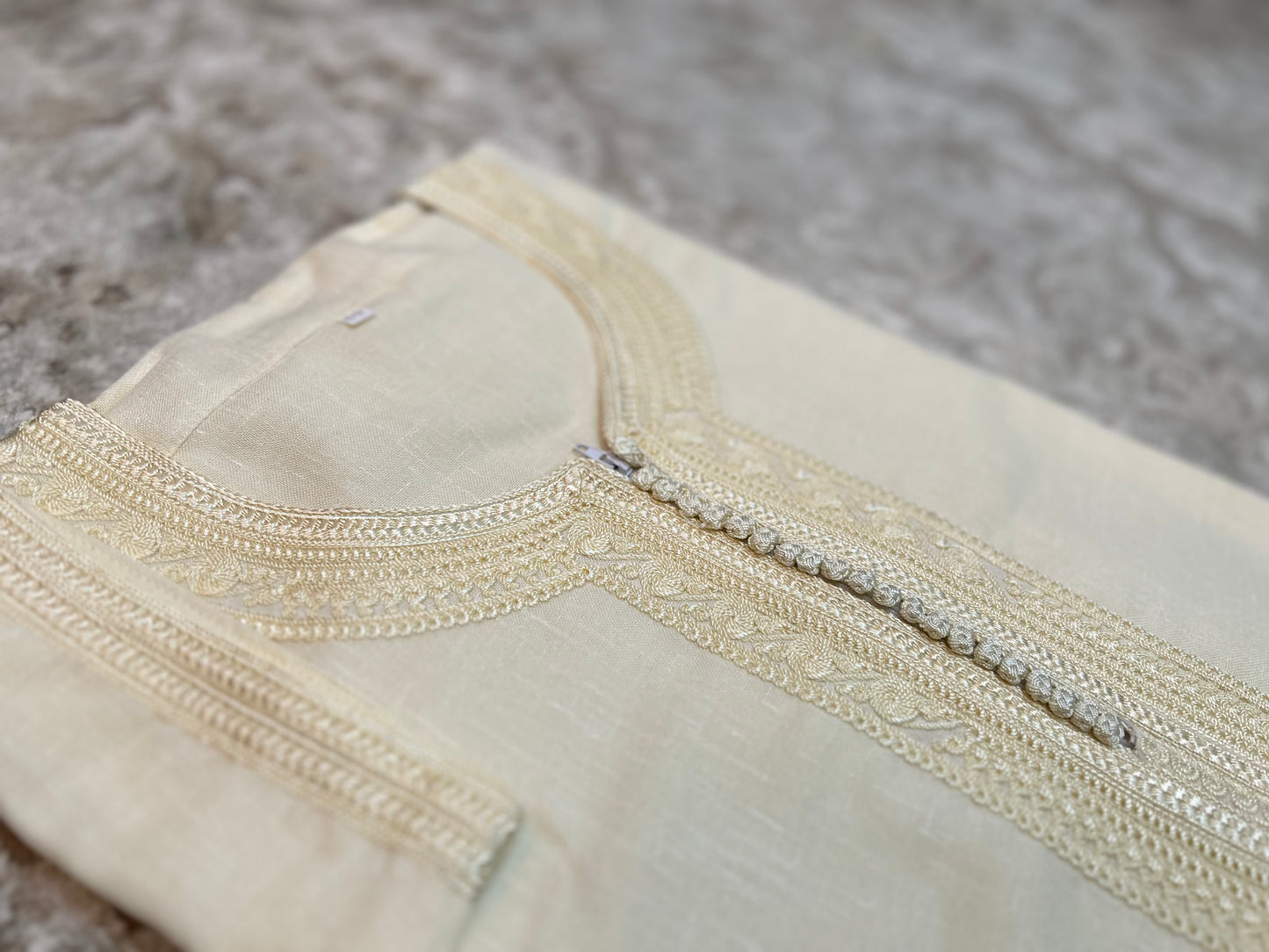 kaftan thobe Long sleeve  Linen style Moroccan