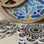 Mosaic cup coasters