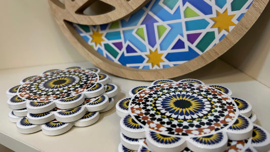 Home Mosaic cup coasters
