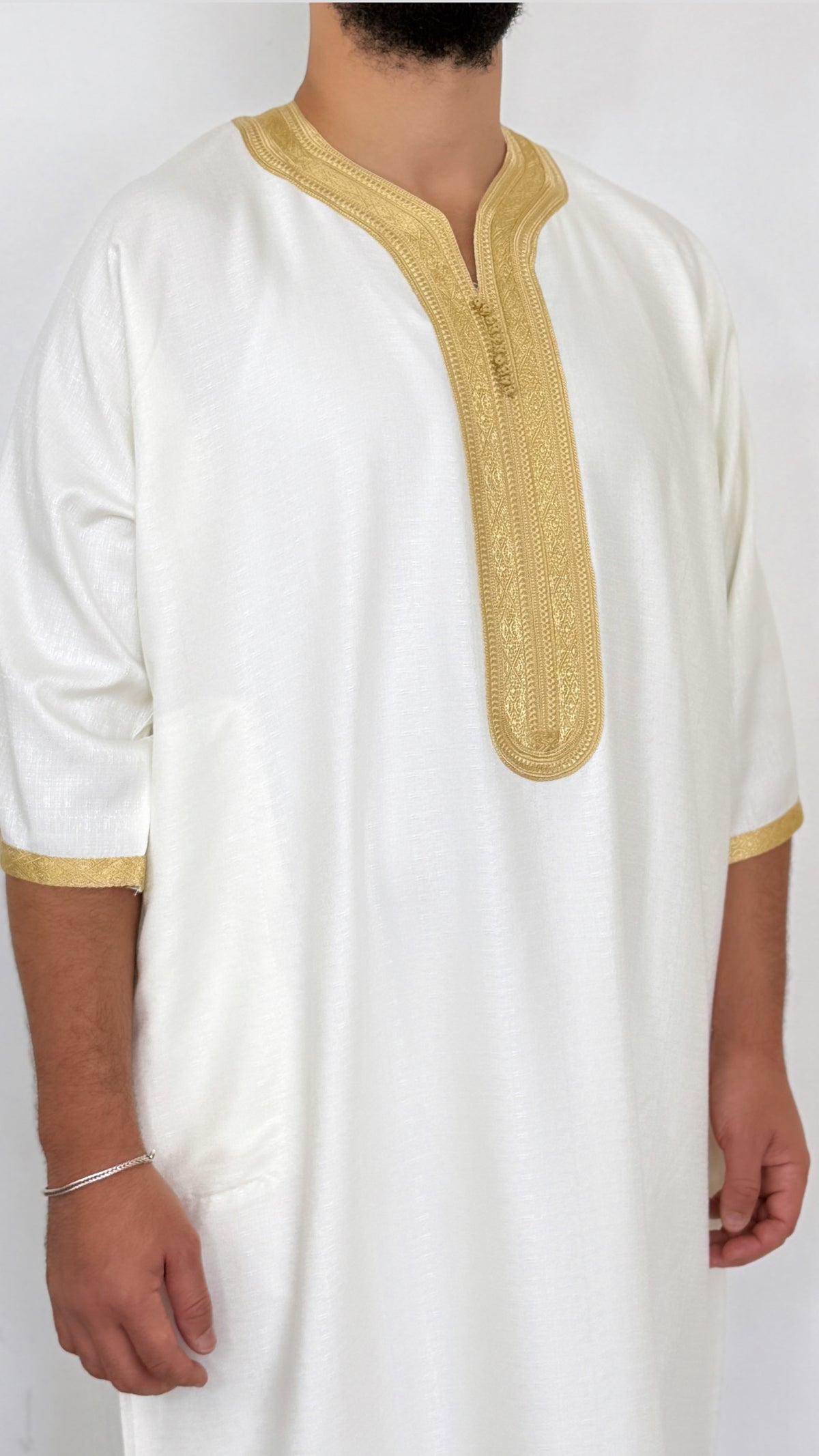 Linen blend Thobe Moroccan