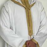 Hooded djellaba linen Moroccan djellaba