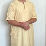 Thobe Shiny Everyday Simple- Men’s djellaba, Jubbah, Islamic Thobe, kandora, Kaftan