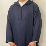 Hooded djellaba linen Moroccan djellaba