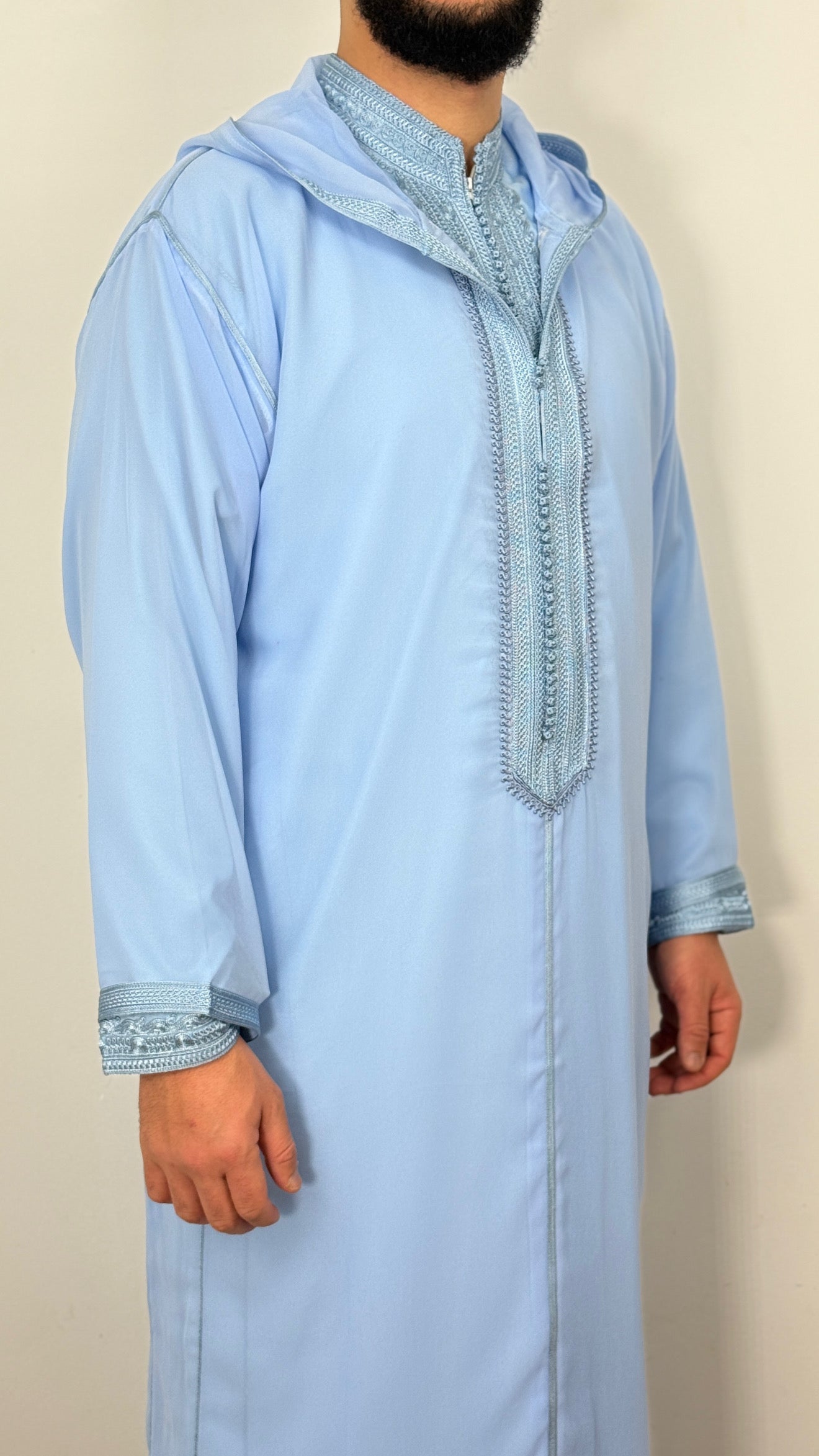 Hooded Premium Nikkah Djellaba see through