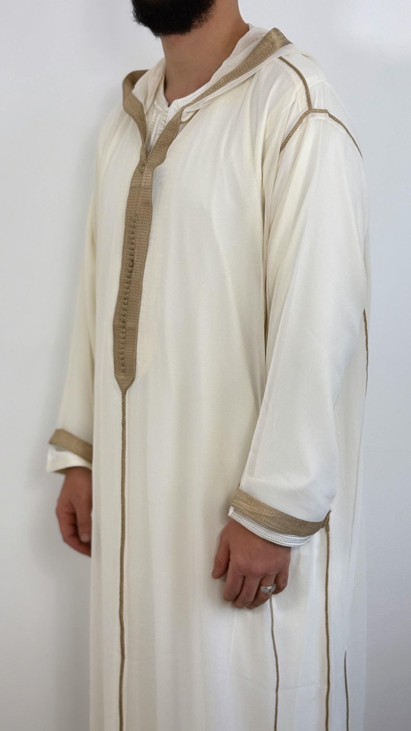 Hooded Premium Nikkah Djellaba see through