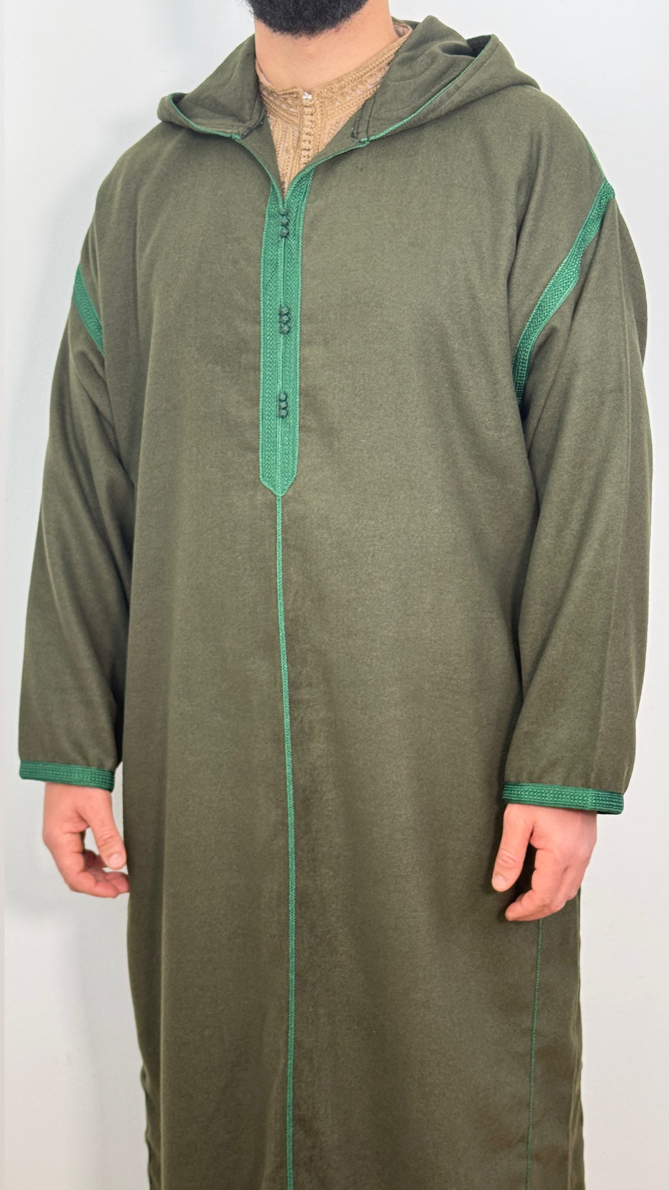 Winter Moroccan Hooded Djellaba Jubbah