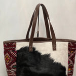 Tote bag Shoulder bag - Cow Fur Leather