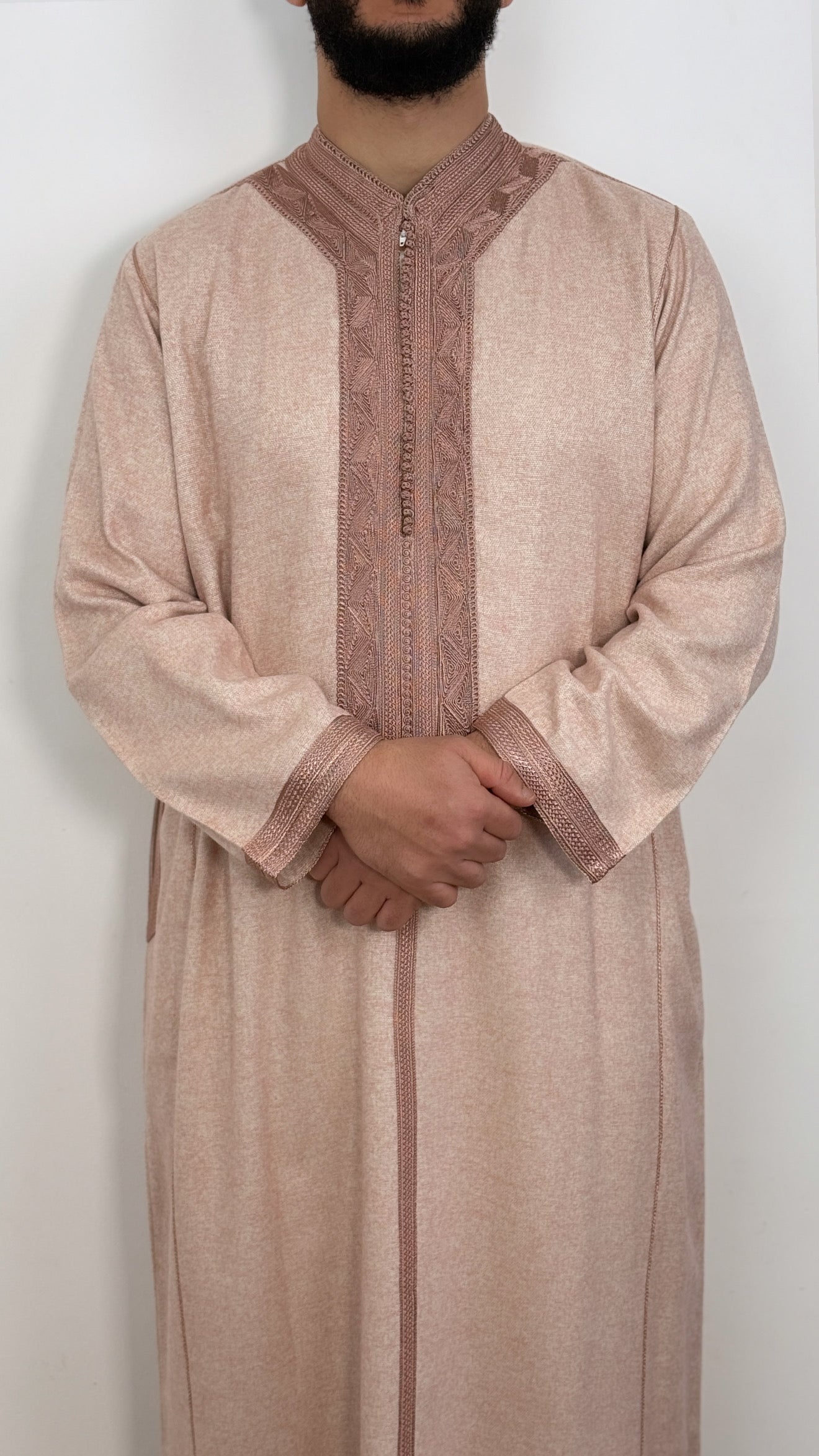 Kaftan Winter color Tweed Long Sleeve Thobe