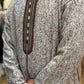 winter Hooded wazania djellaba Brown