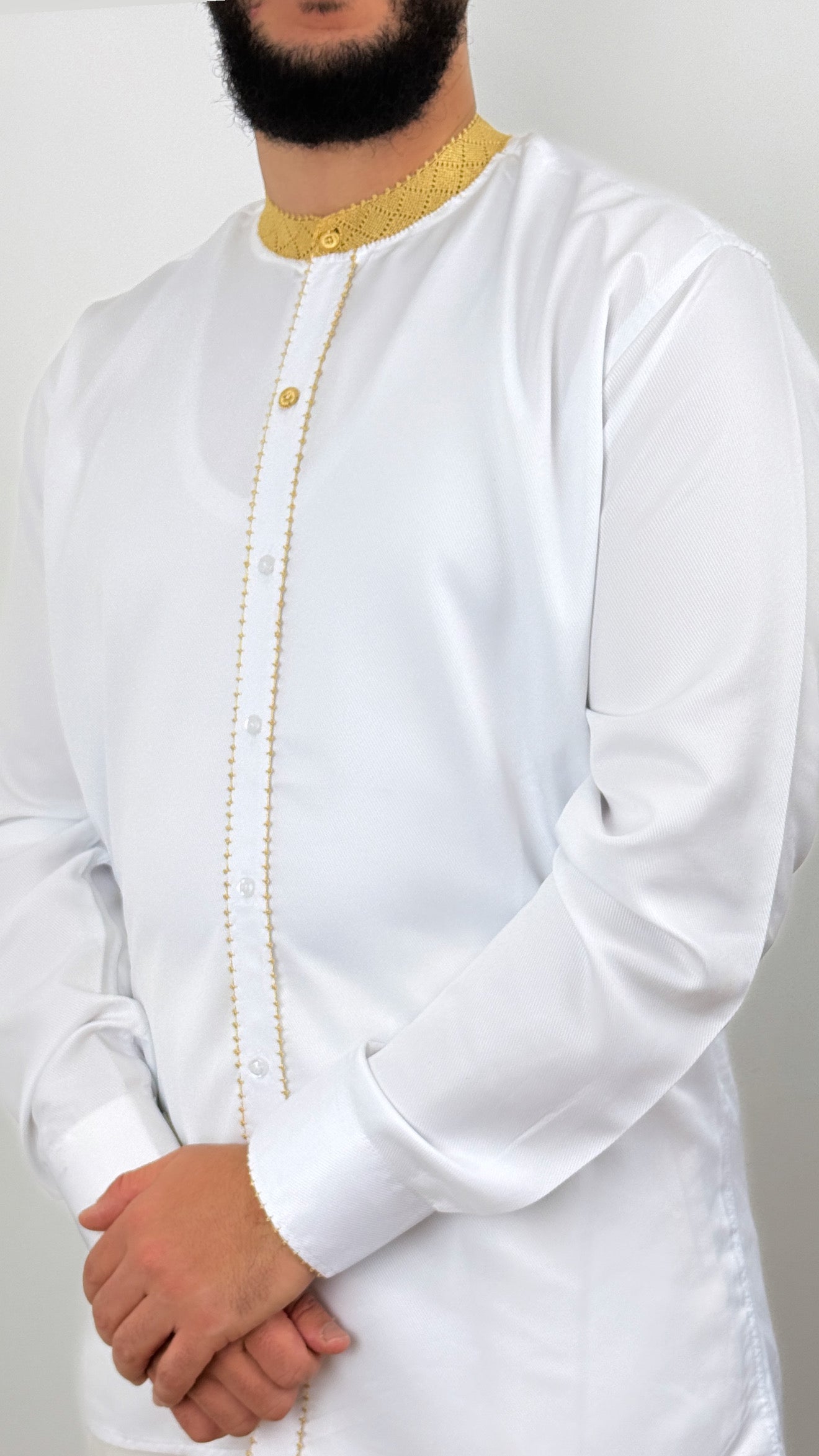 قميص رجالي فاخر يوضع تحت الثوب والجلباب