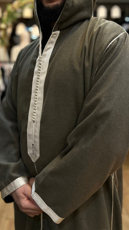 Hooded Thobe Winter Djellaba Hooded Mlifa