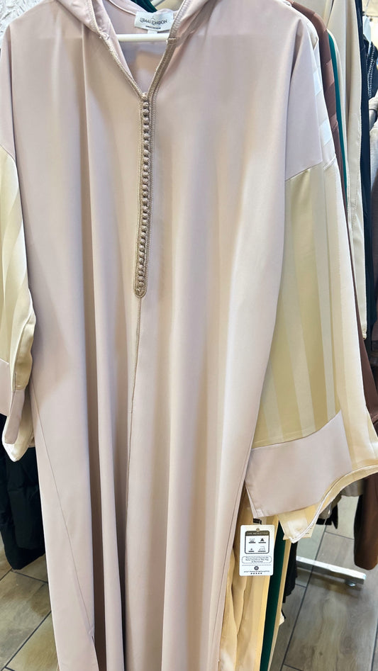 Women Moroccan Hooded Jawhara crep Djellaba Regular fit