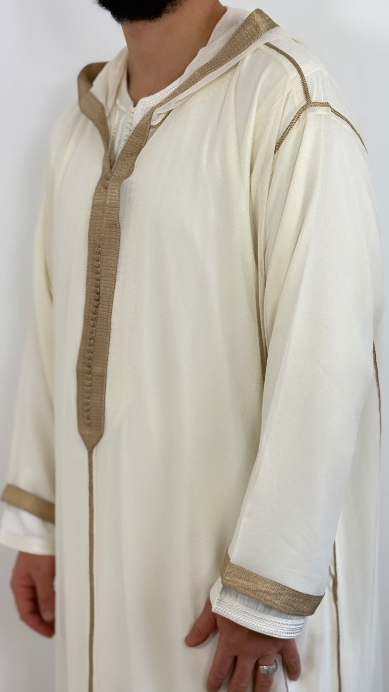 Hooded Premium Nikkah Djellaba see through