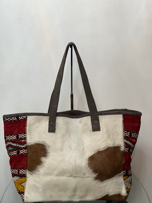 Tote bag Shoulder bag - Cow Fur Leather