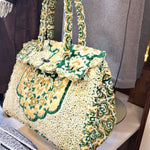 Vintage Handbag Exotic- Made out of Moroccan furniture