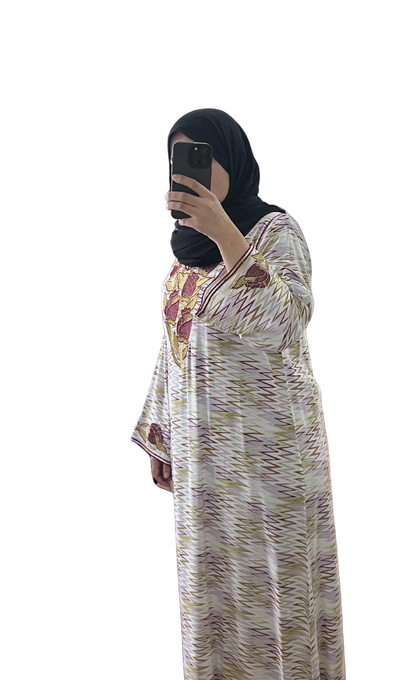 Kaftan Mukhawar Moroccan style long sleeve