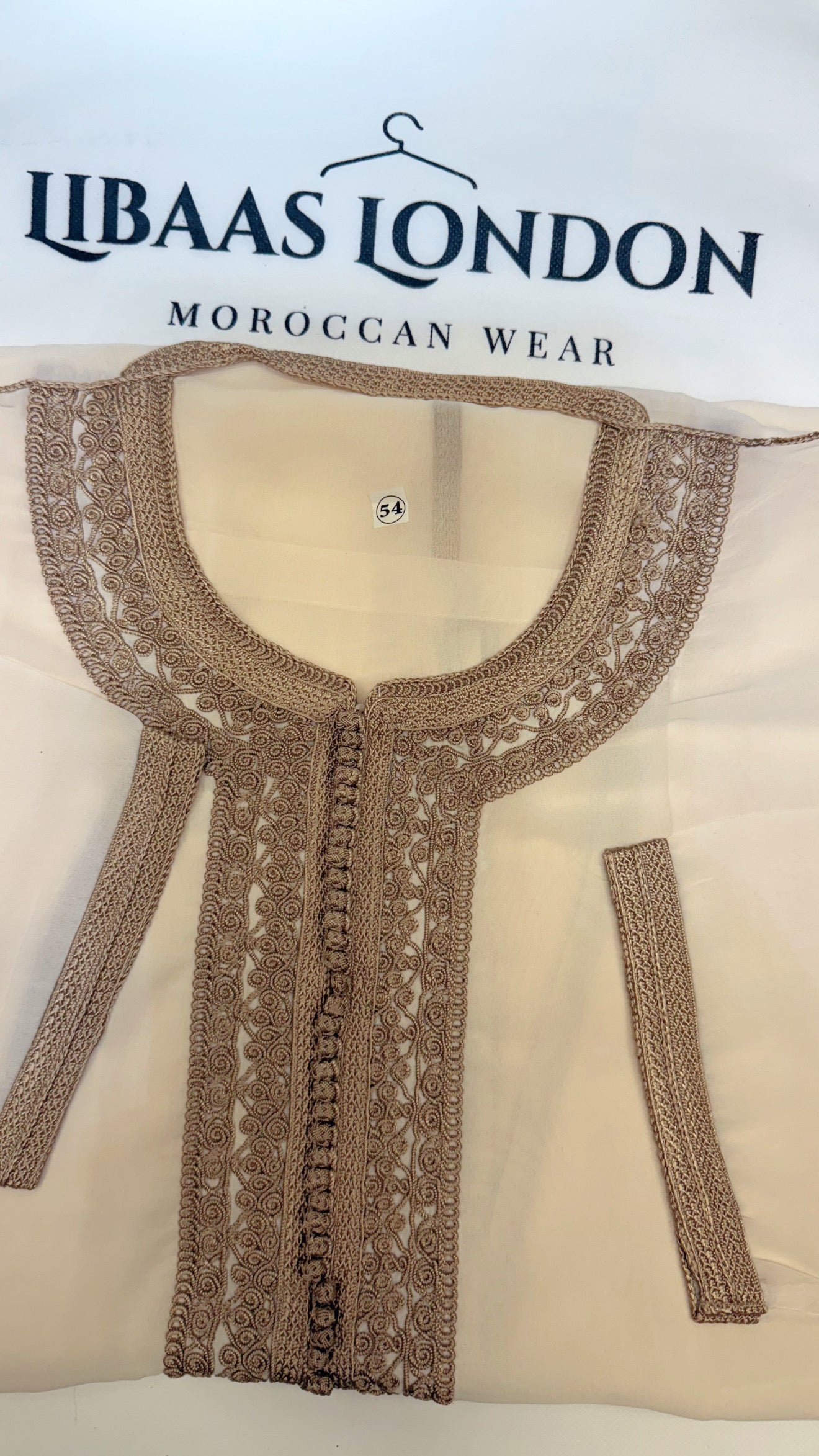 Premium Nikkah Kaftan See-Through Design