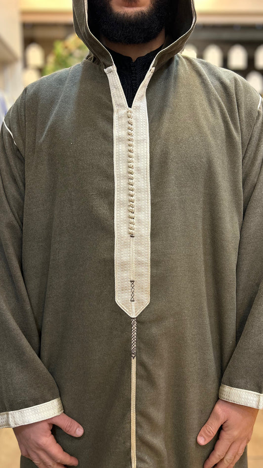 Hooded Thobe Winter Djellaba Hooded Mlifa
