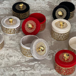 Moroccan decor boxes rounded