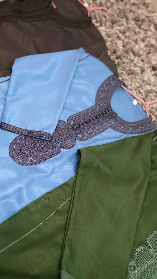 Boys lounge sleeves thobe Kandoura Childrens