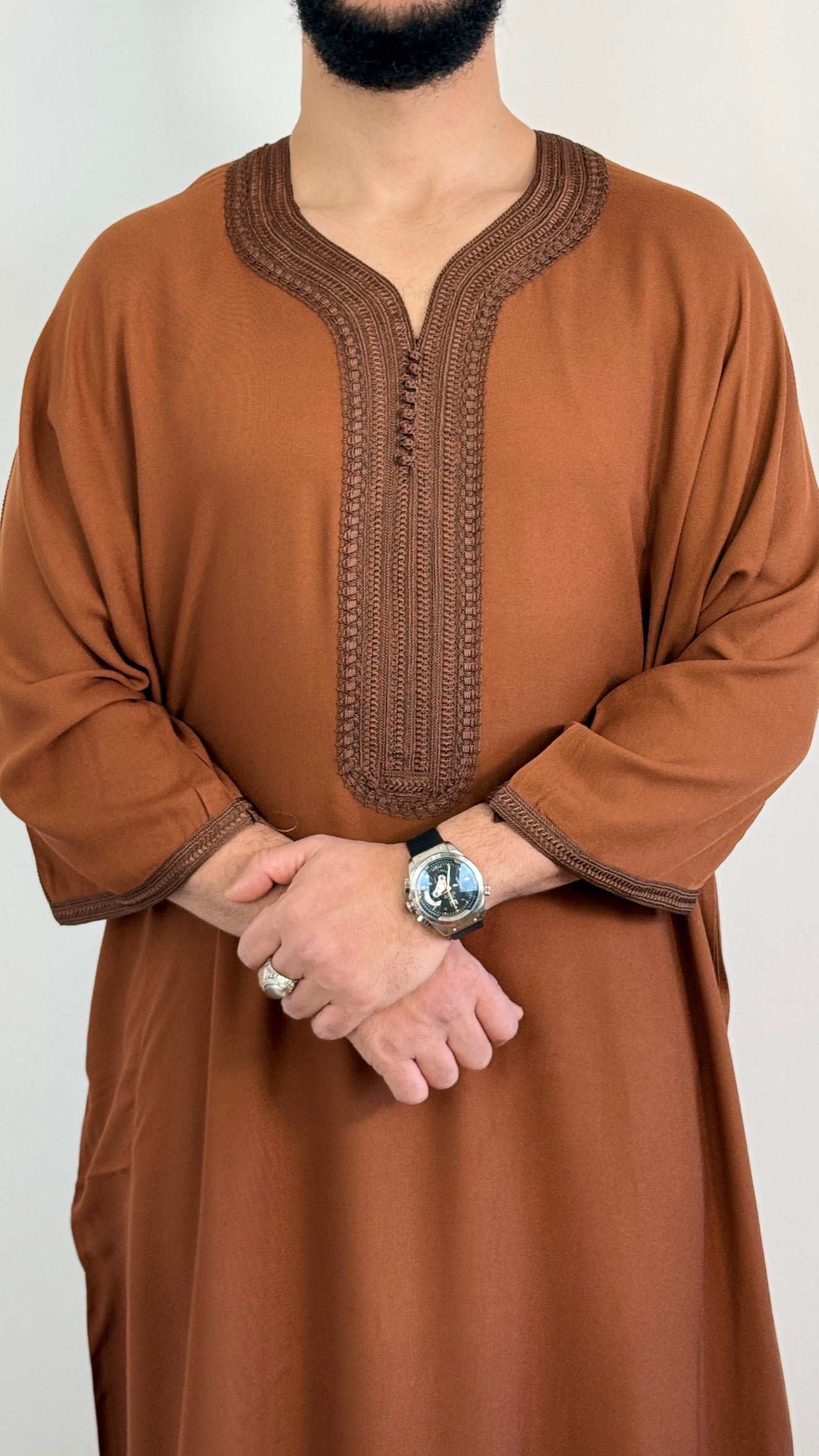 Moroccan Men’s Thobe Cotton blend Islamic kandora