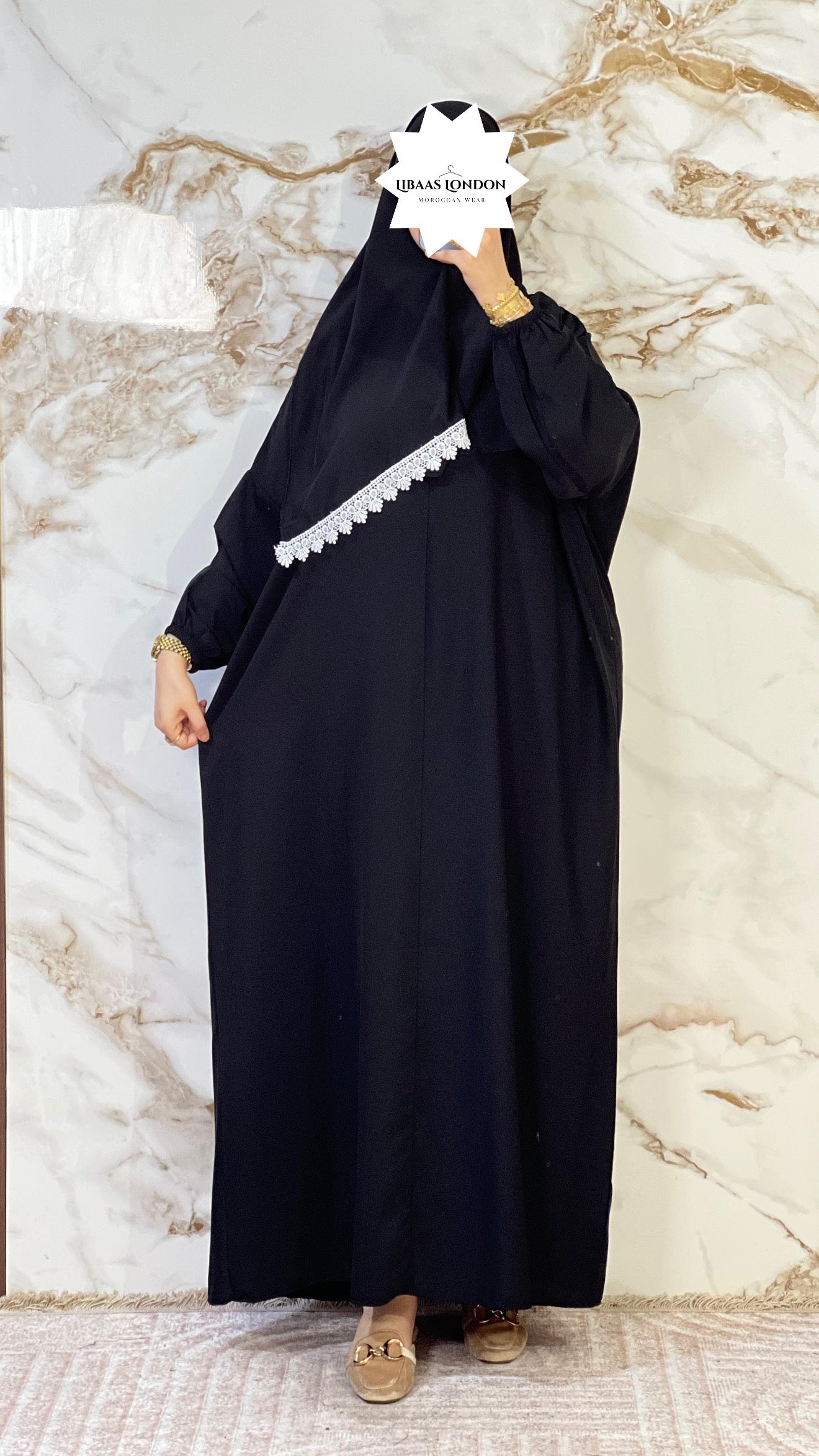 Modest Prayer Abaya with Hijab Set
